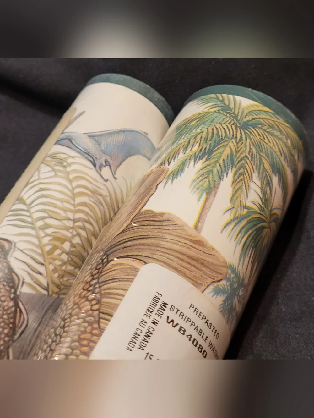 NEW Vintage Sunworthy Dinosaur Prehistoric Wallpaper Border WB4080 Lot of 6